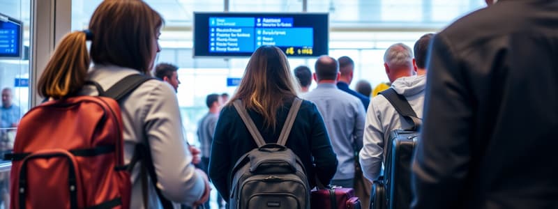 Air Travel Boarding Process