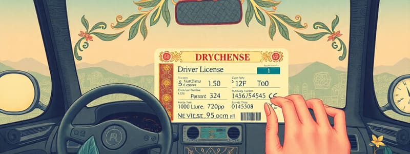 Driver's License Regulations