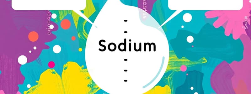 Managing Sodium Imbalances and Fluid Volume