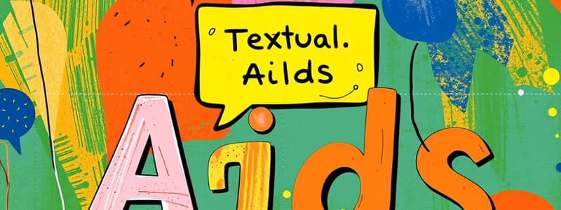 Textual and Graphic Aids in Communication