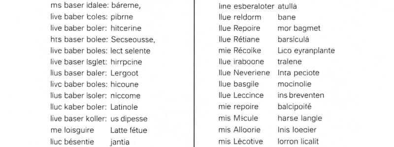 Vocabulaire de la langue italienne