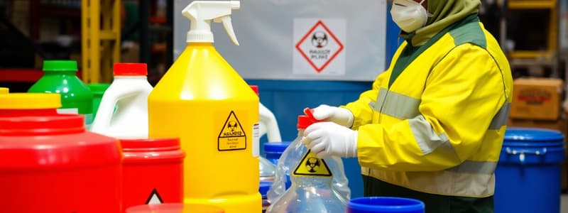 Hazardous Materials Management Quiz