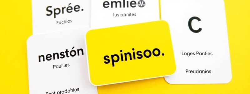 Spanish Words Starting with O Flashcards