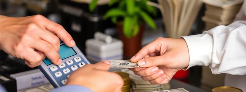 Payment Methods and Cash Handling