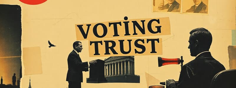 Voting Trusts in Corporate Finance