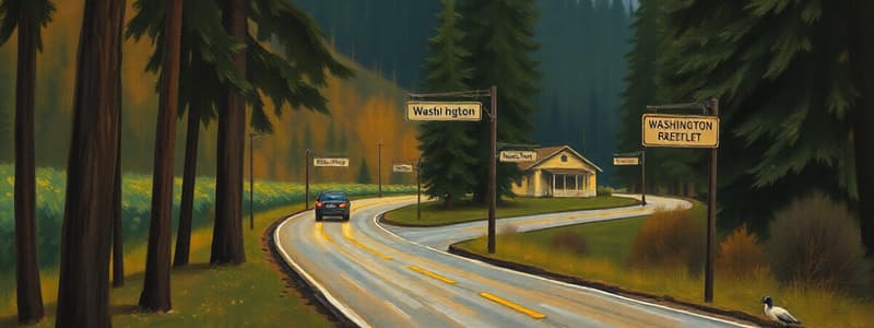 Washington State Route Quiz