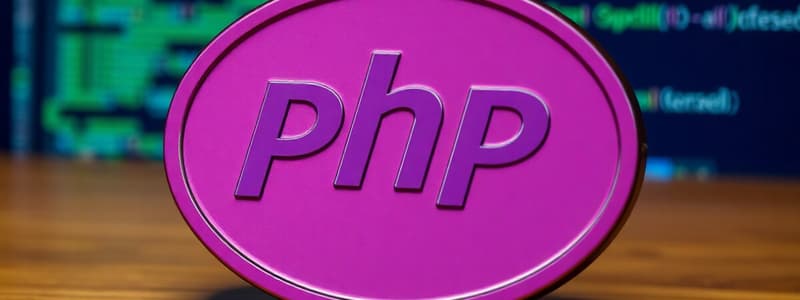 Introduction to PHP Programming