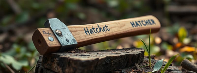 Hatchet Key Terms and Concepts