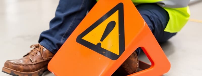 Workplace Safety and Fall Hazards Quiz