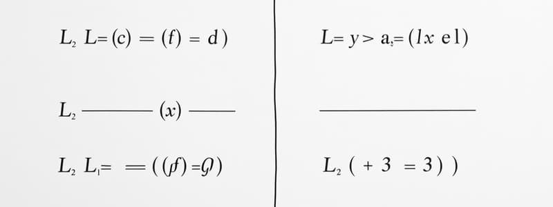 Logical Equivalence and De Morgan's Laws