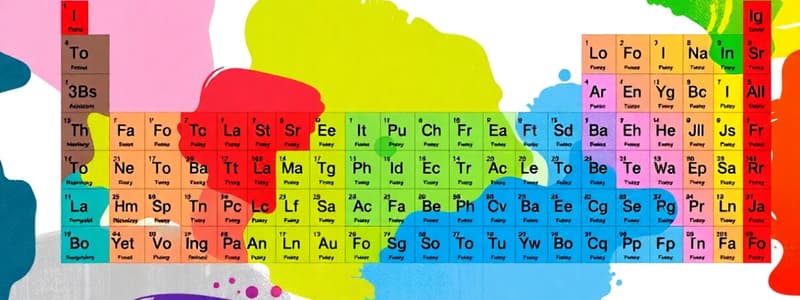 The Periodic Table and Its History