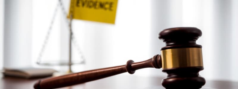 Evidence Admissibility in Trials