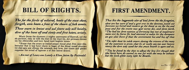 Overview of the Bill of Rights Quiz