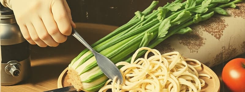 Cooking and Storing Vegetables