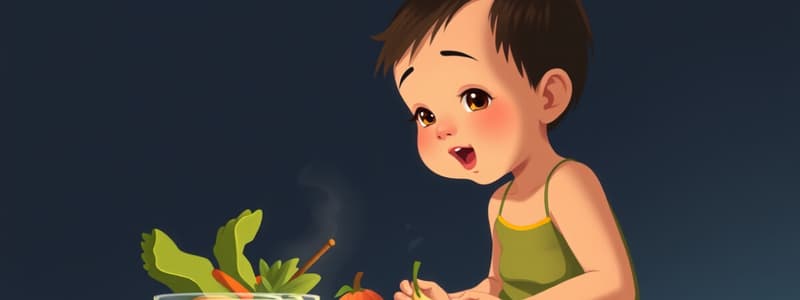 Child Growth and Eating Habits Quiz