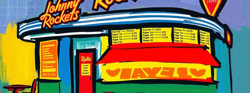 Johnny Rockets Menu Quiz