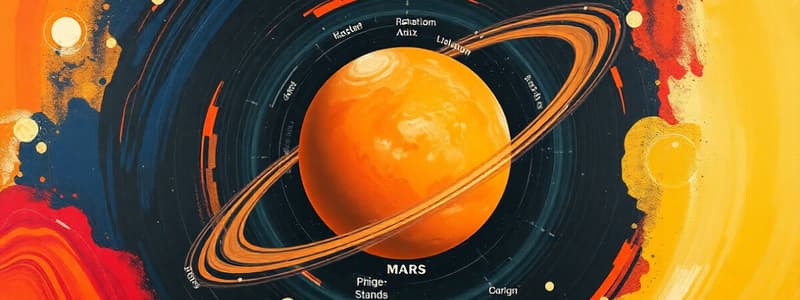 Science 10: Retrograde Motion of Mars