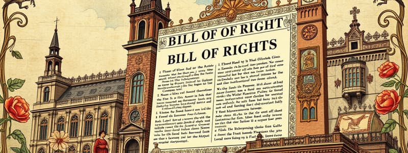 English Bill of Rights Flashcards