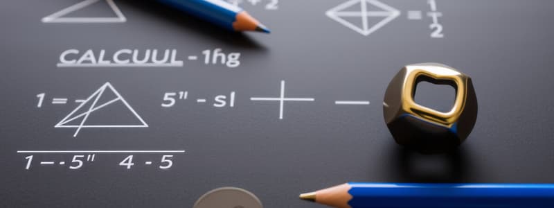 Key Areas of Mathematics Quiz