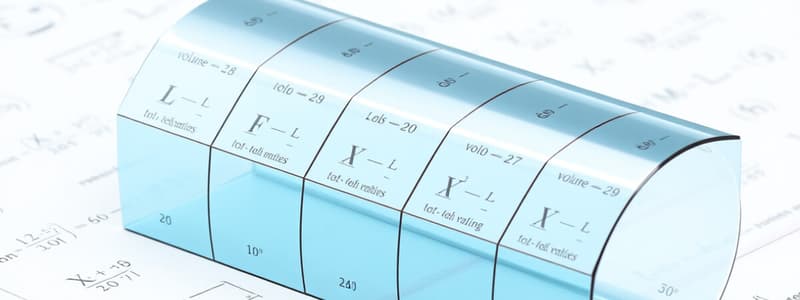 Volume Formulas for Shapes