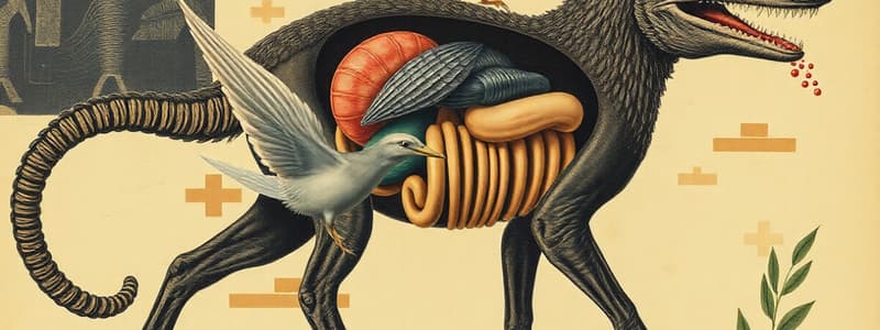 Feeding Mechanisms and Digestive Systems Quiz