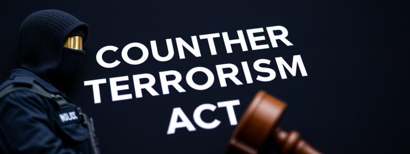 UK Counter-Terrorism Act Overview