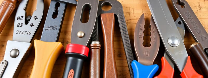 Hand Tools Overview Quiz