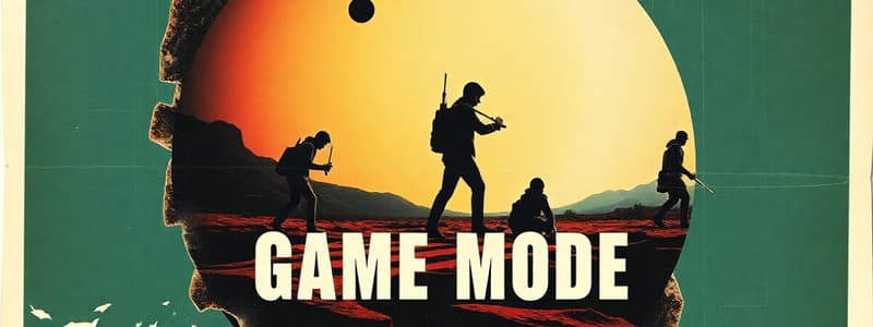 Game Mode Promotional Poster Quiz