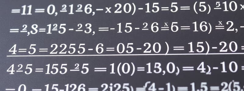 Algebra and Prefixes Quiz