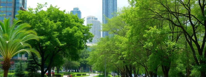 Benefits of Trees and Urban Ecology