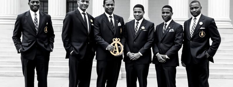 Alpha Phi Alpha Fraternity History