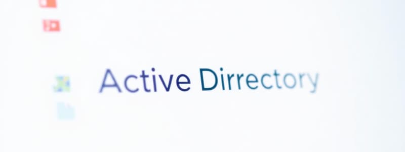 Active Directory Objects Overview