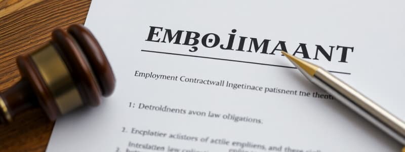 Employment Contracts Overview