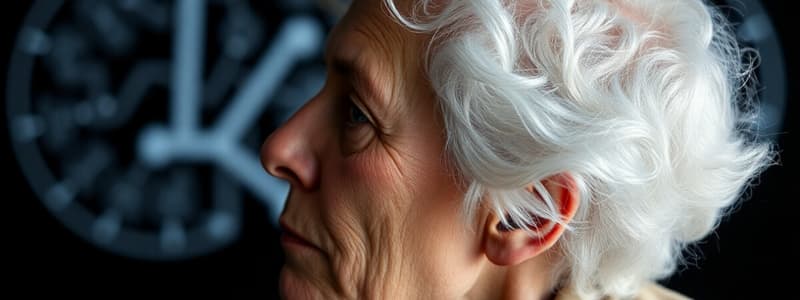 Cognitive Aging and Sensory Changes Quiz