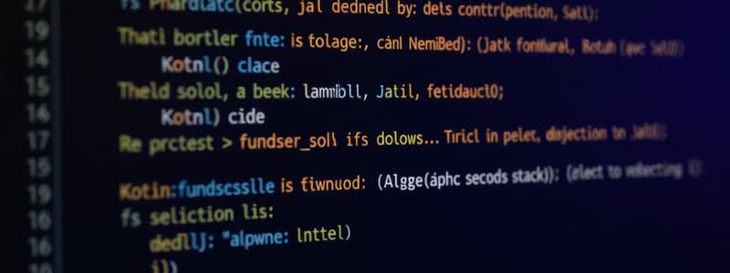 Programmation Kotlin: Fonctions et Lambdas