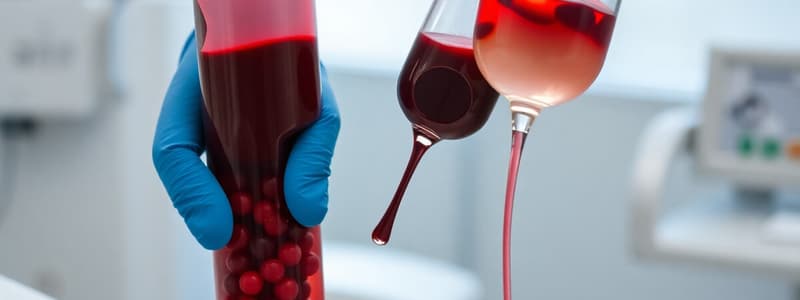 Blood Transfusion Basics Quiz