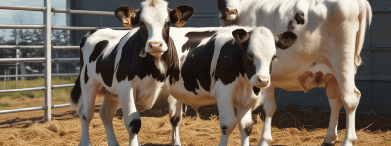 Calf Nutrition and Feeding Systems Quiz