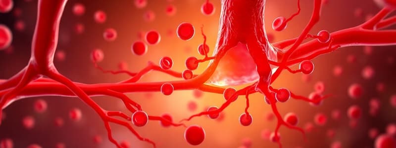 Vascular Response and Coagulation Process Quiz