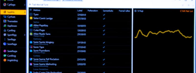 7.3.2 System Performance Monitoring: Task & Resource Manager