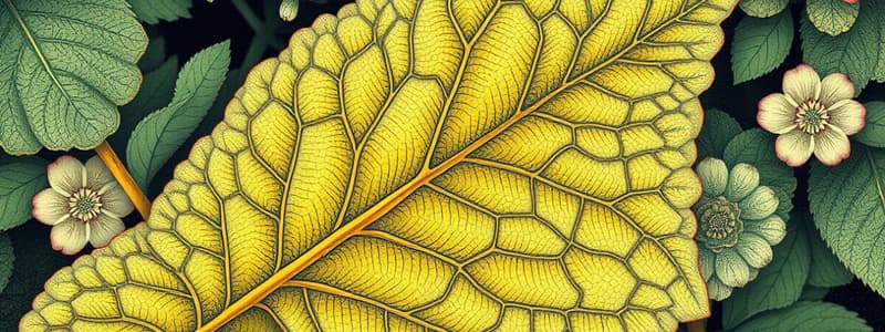 Overview of Leaf Structure and Functions