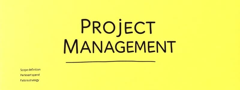 Project Management Basics