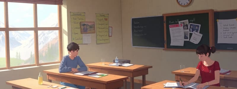 Kazakh Language Classroom Setting