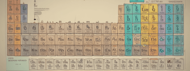 Properties of Elements Quiz