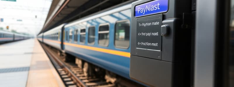 Payment Methods for Railway Dues