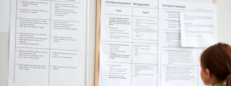 Formative Assessment Overview