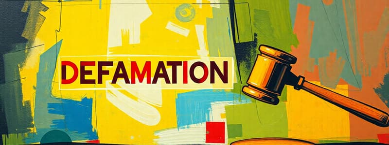 Defamation Law Quiz