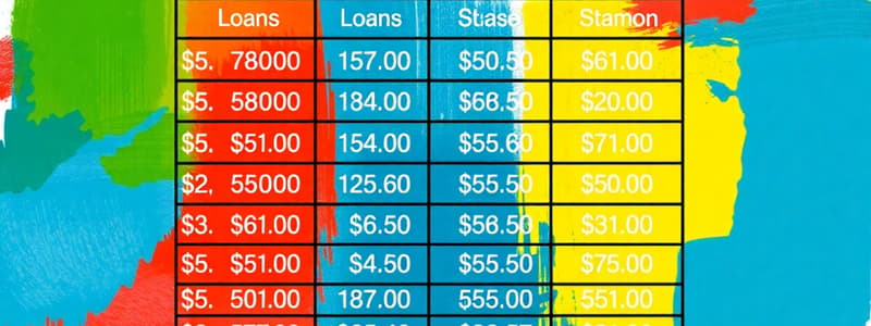 Loan Amortization Overview