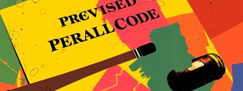 Application of the Revised Penal Code