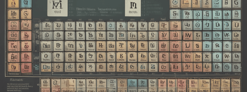 Introduction to the Periodic Table