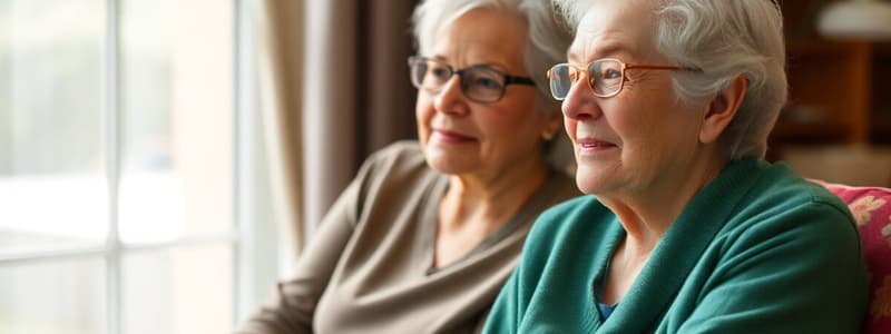 Transitions and Family Relationships in Aging